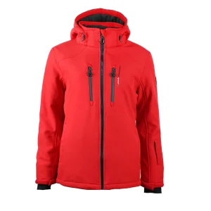 prix pas cher Acheter ❤️ Ski Femme Peak Mountain Blouson Softshell Femme Anadi ROUGE 👍 10