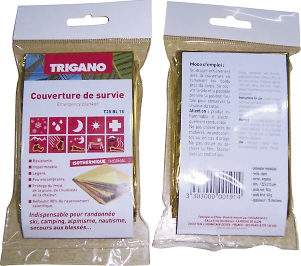 Meilleur Service COUVERTURE DE SURVIE Randonnée TRIGANO COUV.SURVIE 50G 3