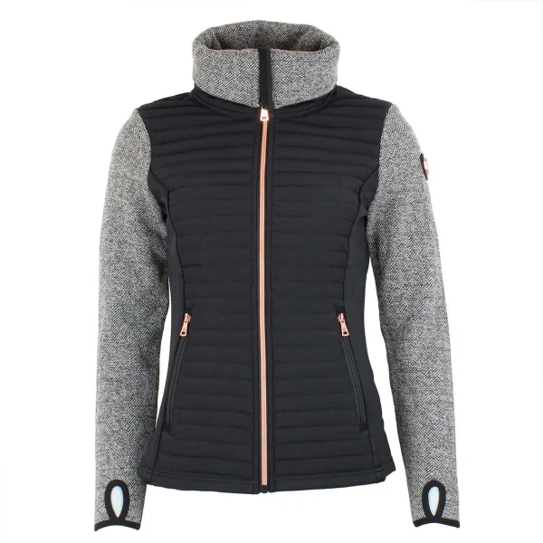 De gros 😉 Mode- Lifestyle Femme Peak Mountain Blouson Polaire Femme Antembi NOIR ✔️ site officiel 3