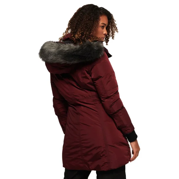 Remise ❤️ Ski Femme Superdry Superdry Antarctic Explorer Down Parka ROUGE ❤️ SOLDES TOUT À 4