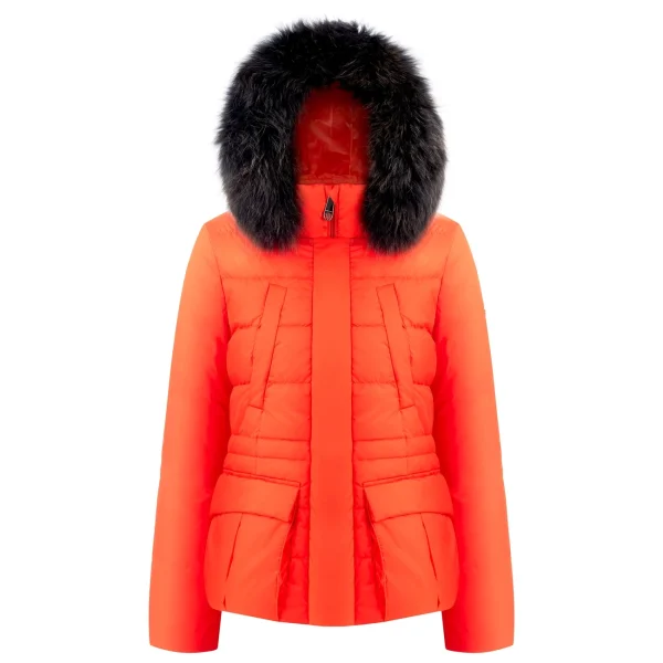 Grosses soldes 👍 Ski Femme Poivre Blanc Doudoune Poivre Blanc 1201 Clementine Orange Femme ORANGE 🛒 fashioniable 3