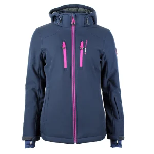 prix pas cher Acheter ❤️ Ski Femme Peak Mountain Blouson Softshell Femme Anadi ROUGE 👍 16