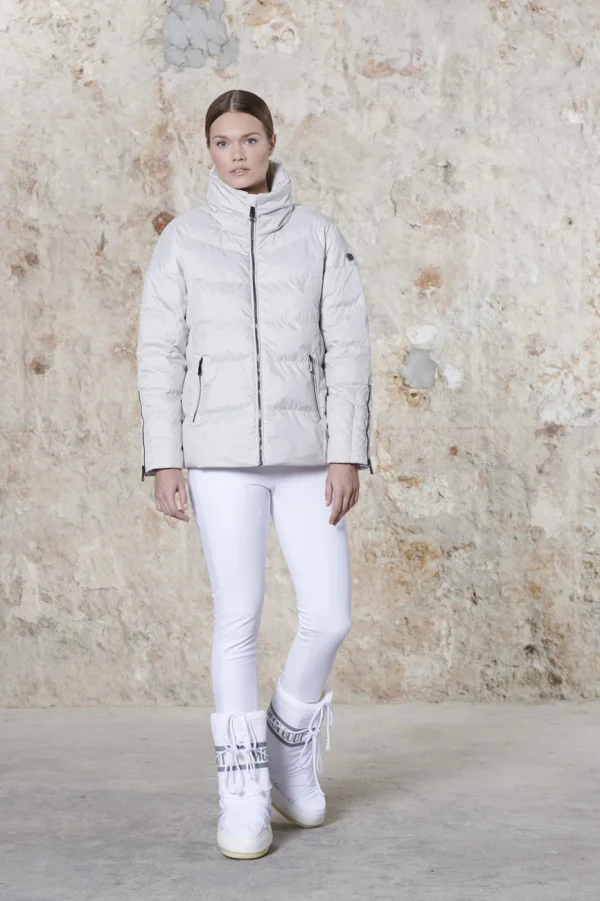 Paris De gros ✨ Sports Dhivers Femme Poivre Blanc Veste De Ski Poivre Blanc Synthetic Down Jacket 1201 Mineral Grey Femme GRIS 🔥 7