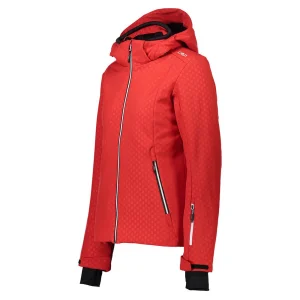 en ligne vente Meilleure affaire 😍 Ski Femme Cmp 👩 Woman Jacket Zip Hood ROUGE ✔️ 18