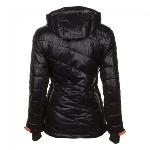 boutique pas cher Bon marché 🎁 Ski Alpin Femme Peak Mountain Peak Mountain – Doudoune Femme Acybrid-noir ORANGE 🔥 7