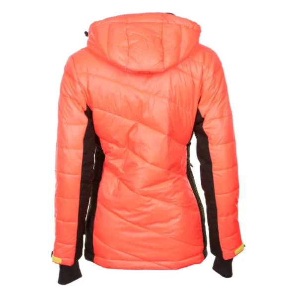 boutique pas cher Bon marché 🎁 Ski Alpin Femme Peak Mountain Peak Mountain – Doudoune Femme Acybrid-noir ORANGE 🔥 5