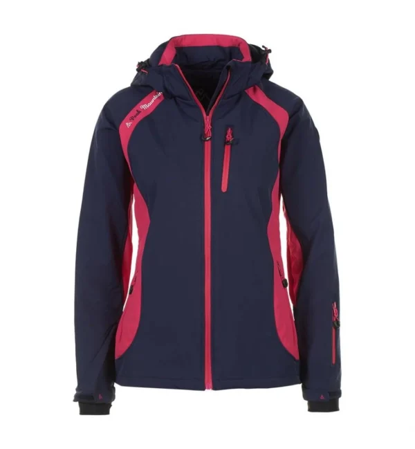 Remise 🌟 Ski Femme Peak Mountain Blouson Softshell Femme Avyba BLEU ✔️ Livraison Standard/Rapide 4