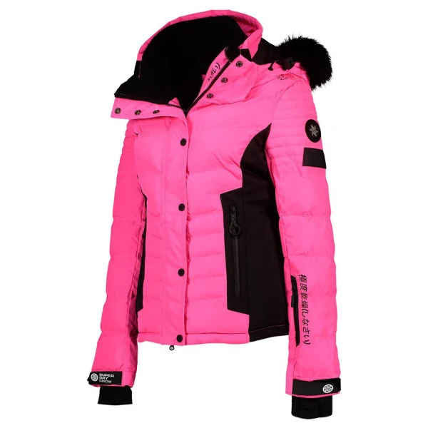 guranteed de qualité Vente flash 😉 Ski Alpin Femme Superdry Superdry Luxe Snow Puffer Doudoune Ski Femme ROSE 🧨 4