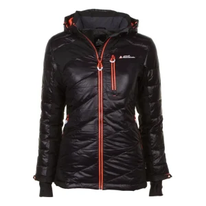 boutique pas cher Bon marché 🎁 Ski Alpin Femme Peak Mountain Peak Mountain – Doudoune Femme Acybrid-noir ORANGE 🔥 12