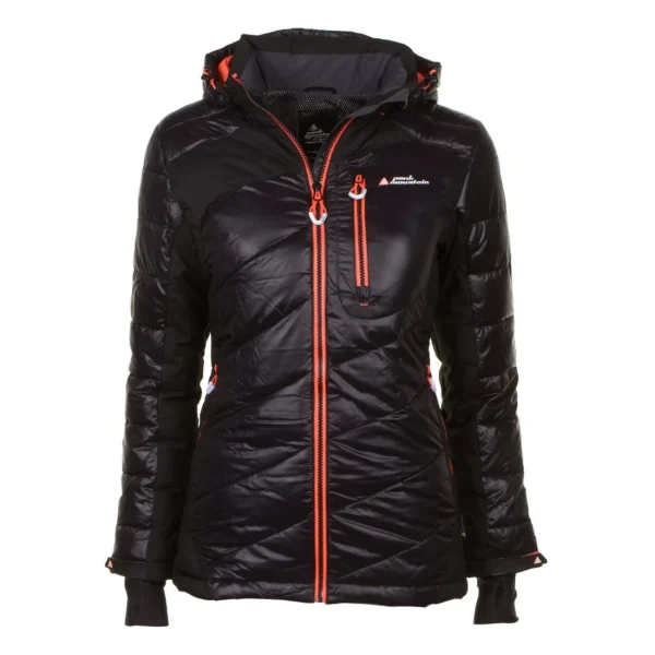 boutique pas cher Bon marché 🎁 Ski Alpin Femme Peak Mountain Peak Mountain – Doudoune Femme Acybrid-noir ORANGE 🔥 4