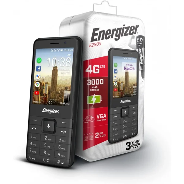 Energizer Energizer – Mobile E280s – Téléphone Portable Double Sim – 4g Lte – Noir Protections acheteurs 6