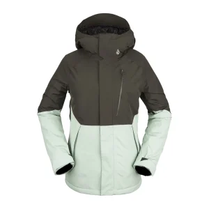 shopping pas cher Nouveau 🥰 Sports Dhivers Femme Volcom Veste De Ski/snow Volcom Aris Insulated Gore-tex Vert Femme VERT 🔥 16