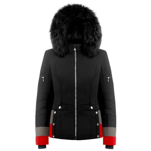 Grosses soldes 🛒 Sports Dhivers Femme Poivre Blanc Veste De Ski Poivre Blanc 0804 Black Multi Femme NOIR 👍 à prix imbattables 1