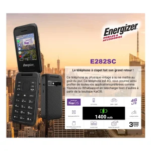 Energizer Energizer – Mobile À Clapet E282sc – Téléphone Portable Double Sim – 4g Lte – No magasin en ligne france 18